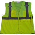 Petra Roc Inc Petra Roc Multi-Pocket Surveyor's Safety Vest, ANSI Class 2, Polyester Mesh, Lime, 2XL/3XL LVM2-SUV-2X/3X